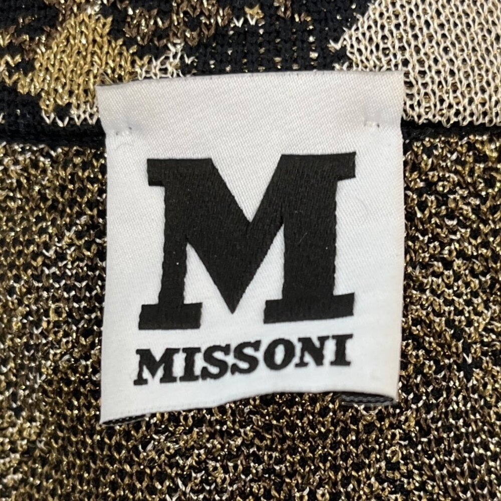 Missoni Women's Gold and Black Bodycon Dress Sz 38 (EUR 8) - Picture 8 of 11